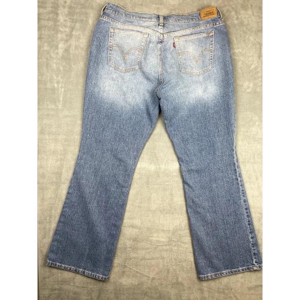 Levi's 515 Boot Cut Jeans Womens 16S Mid Rise Light Wash Y2K